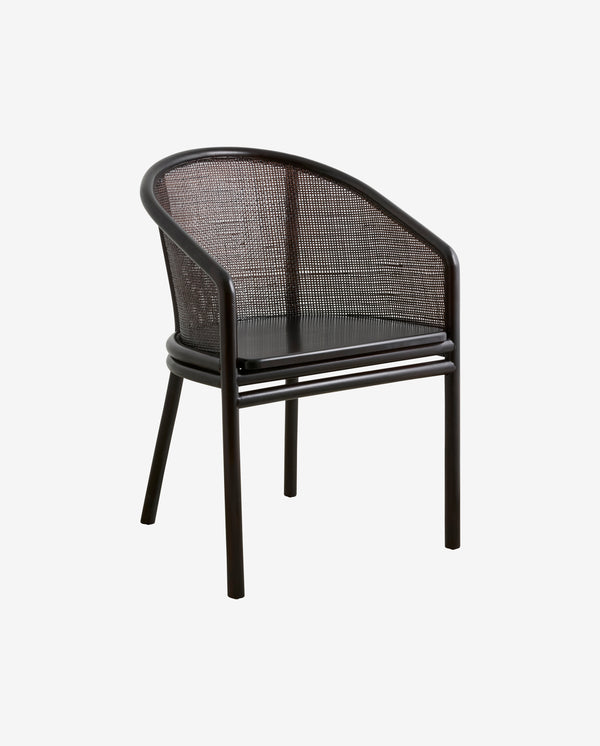 MOSSO spisebordsstol - mørk brun