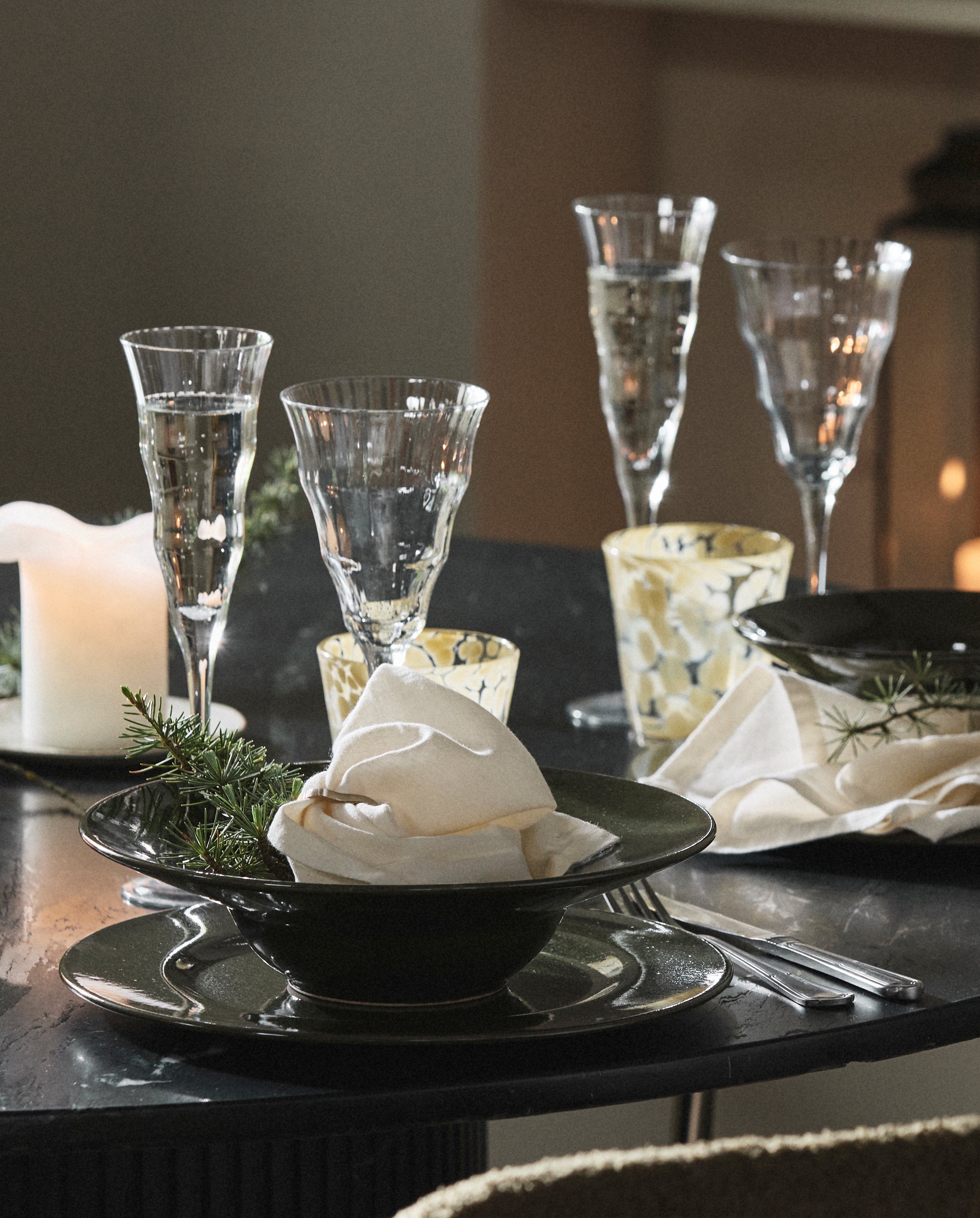 OPIA champagneglas - klar glas