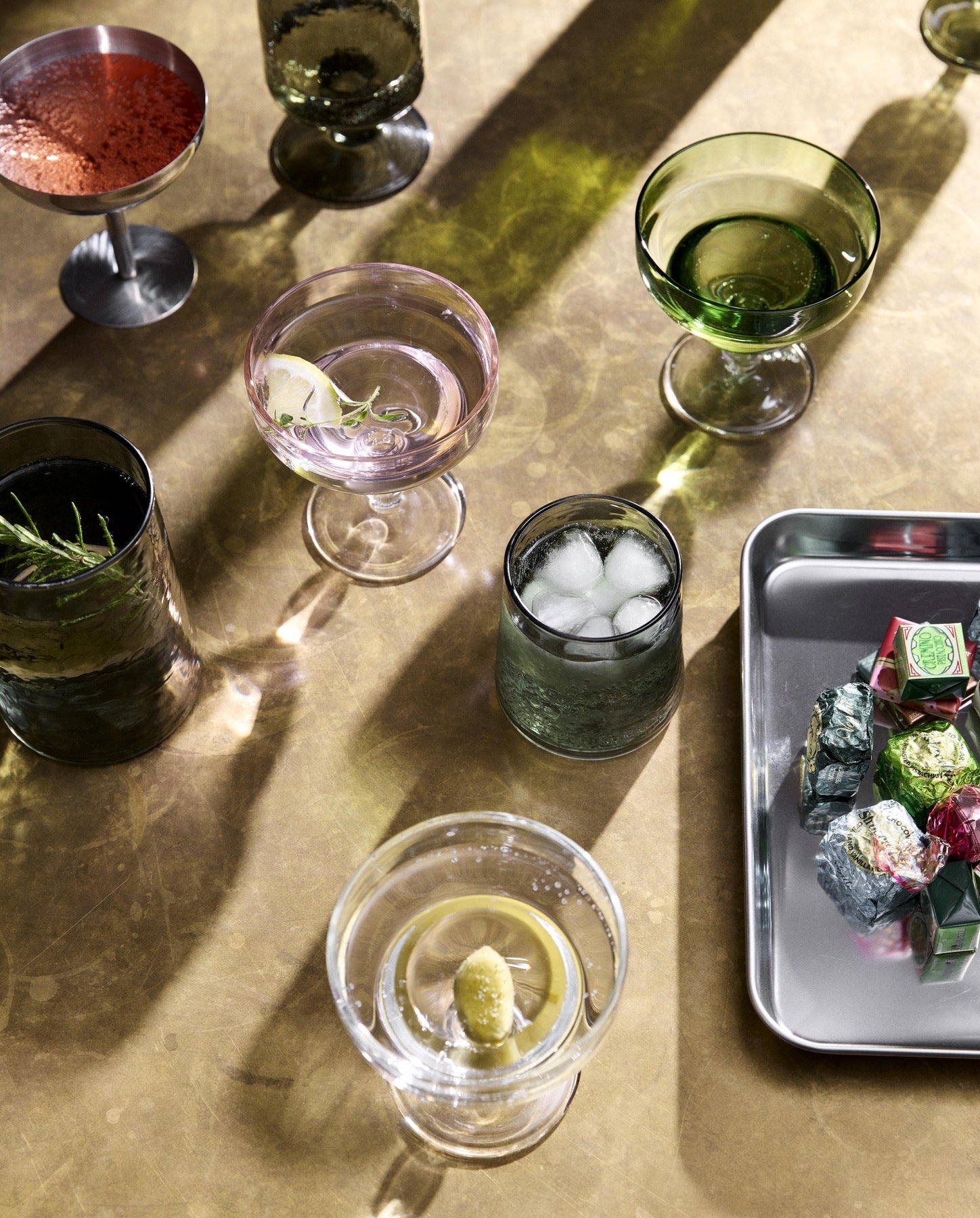 VITA højt drikkeglas - mørk grøn