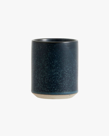 GRAINY krus i keramik uden hank, L - h10 cm - mørkeblå