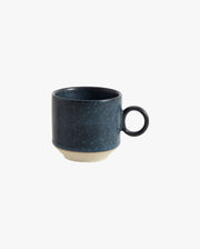 GRAINY espresso kop i keramik m/hank - mørkeblå