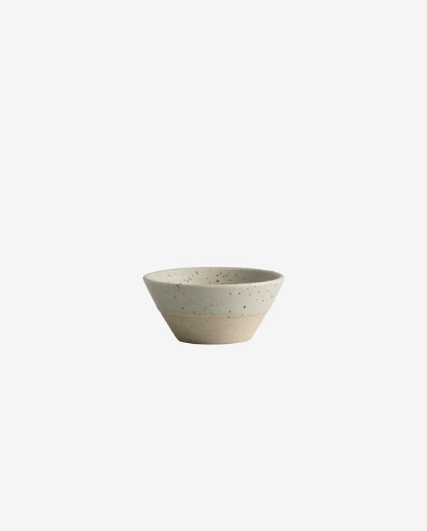 GRAINY konisk skål i keramik - h3,5 cm - sand