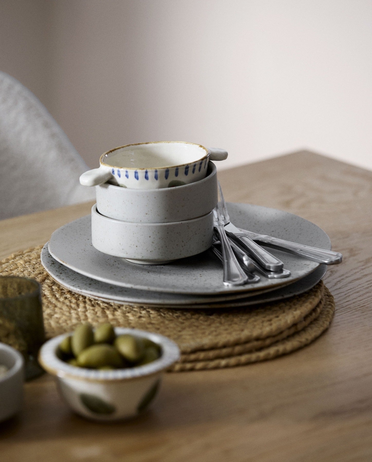 GRAINY serveringsskål, L - sand