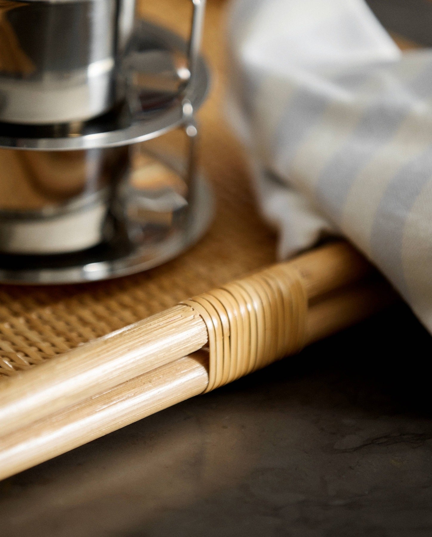 LAURUS rattan serveringsbakke - natur