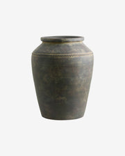 LERON rustik urtepotte/vase, L - grå