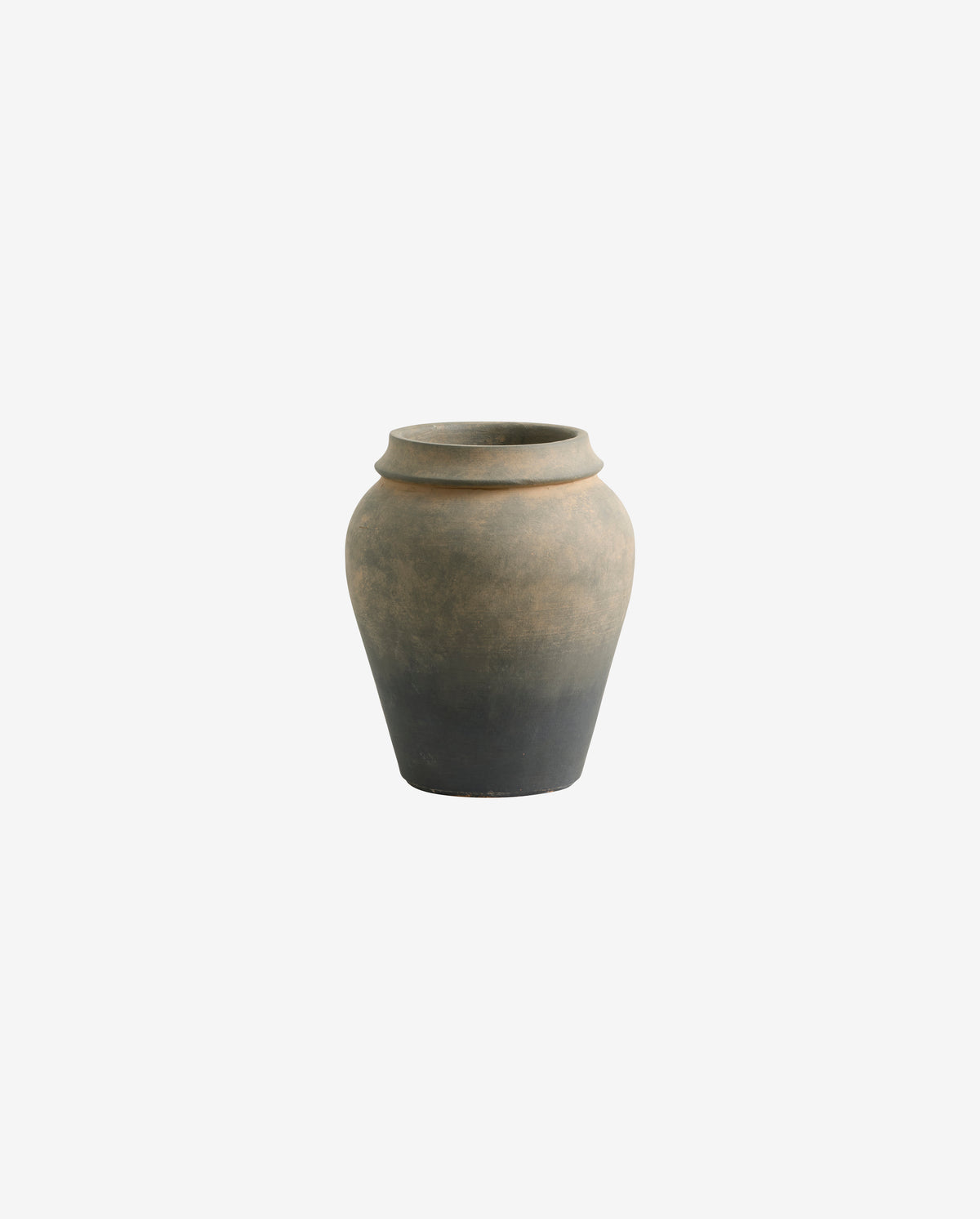 MIREN rustik urtepotte/vase, S - sort/brun