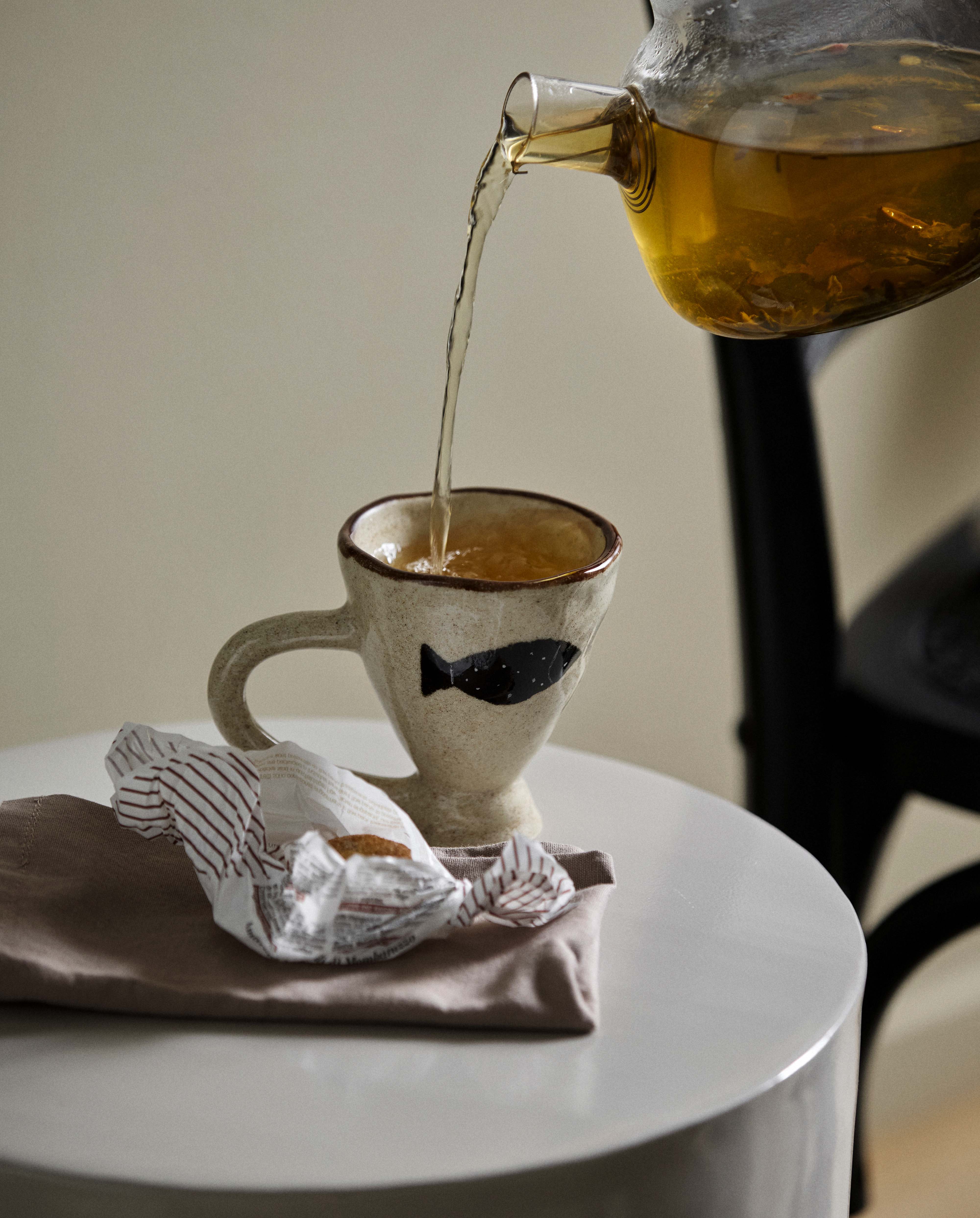 Stofserviet i bomuld - 40x40 cm - sand