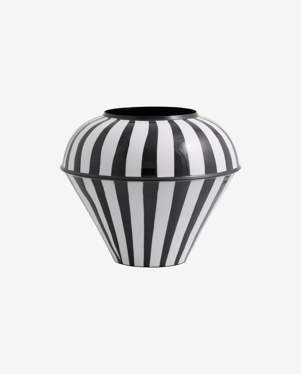SIPURA vase - sort/hvid