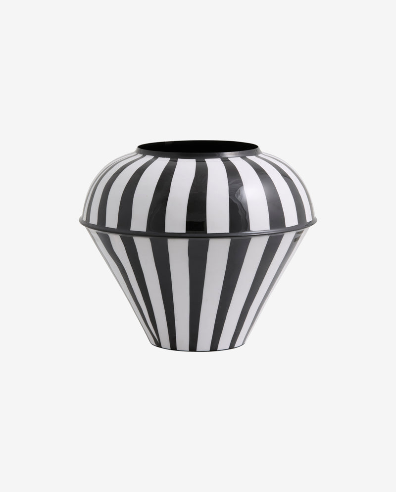 SIPURA vase - sort/hvid