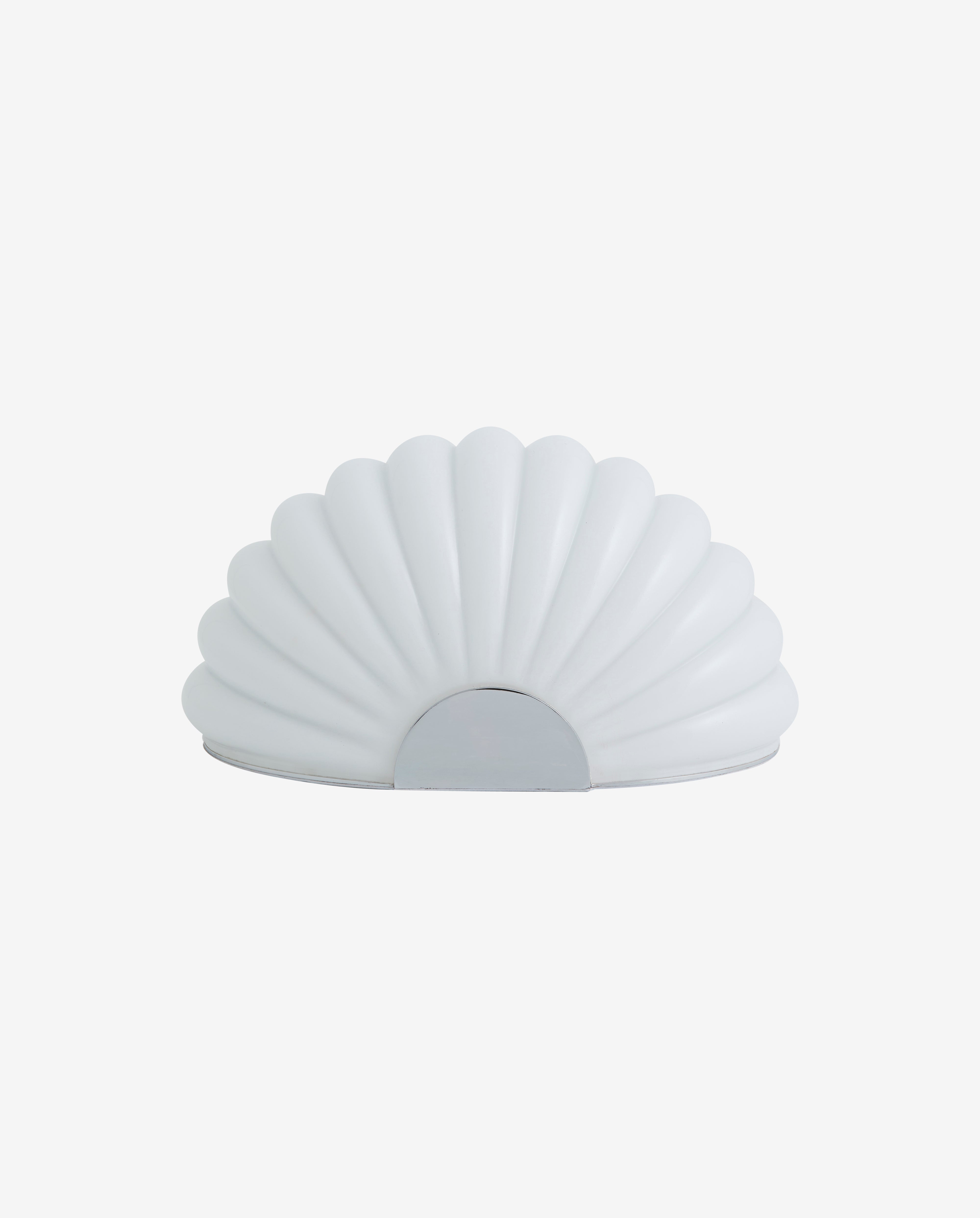 CHIA lampe m. krom finish - hvid