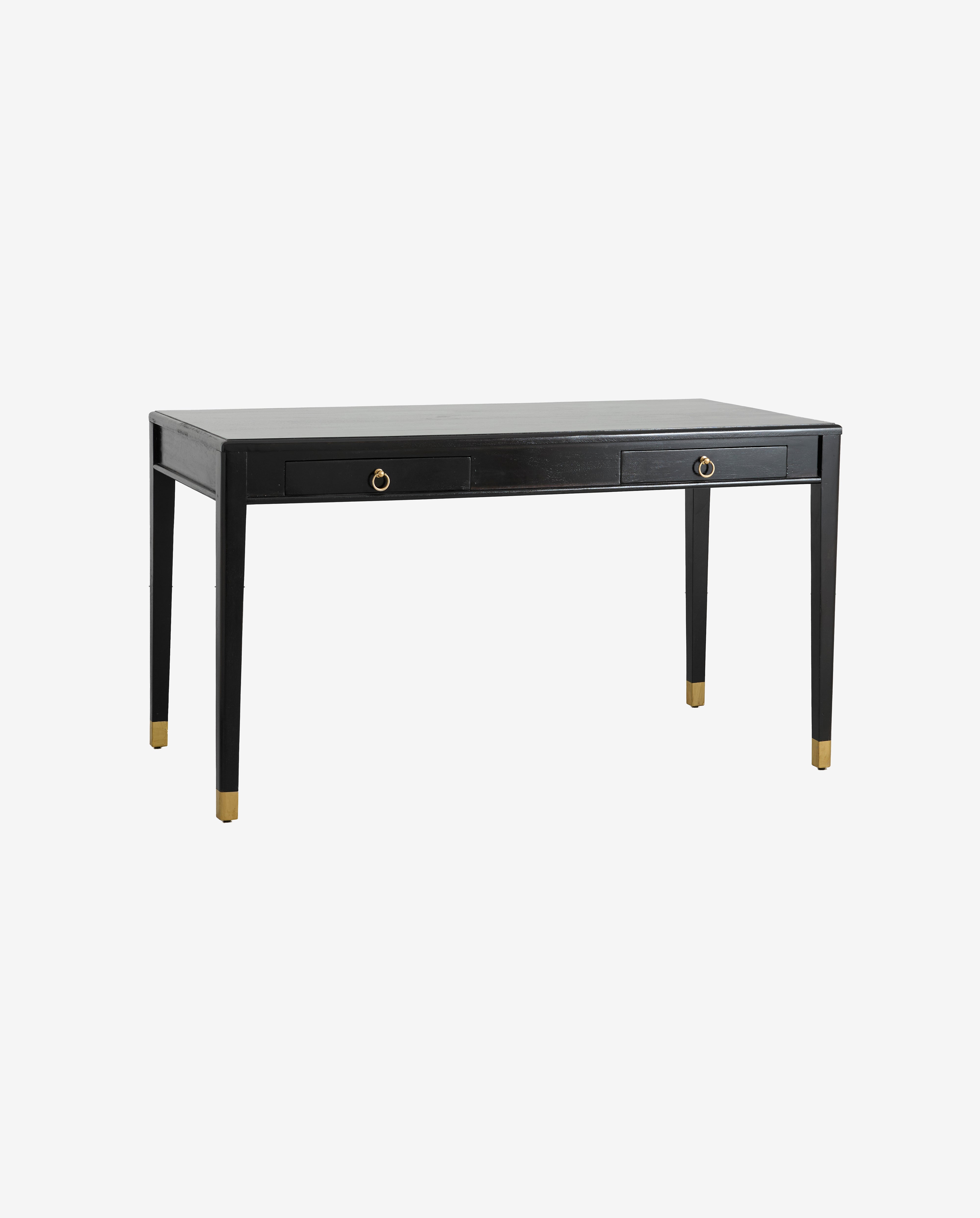 EMS desk w/2 drawers, S - black