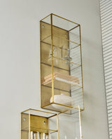 ADA vægskab i jern, L, 60x25 - guld finish - nordal.dk