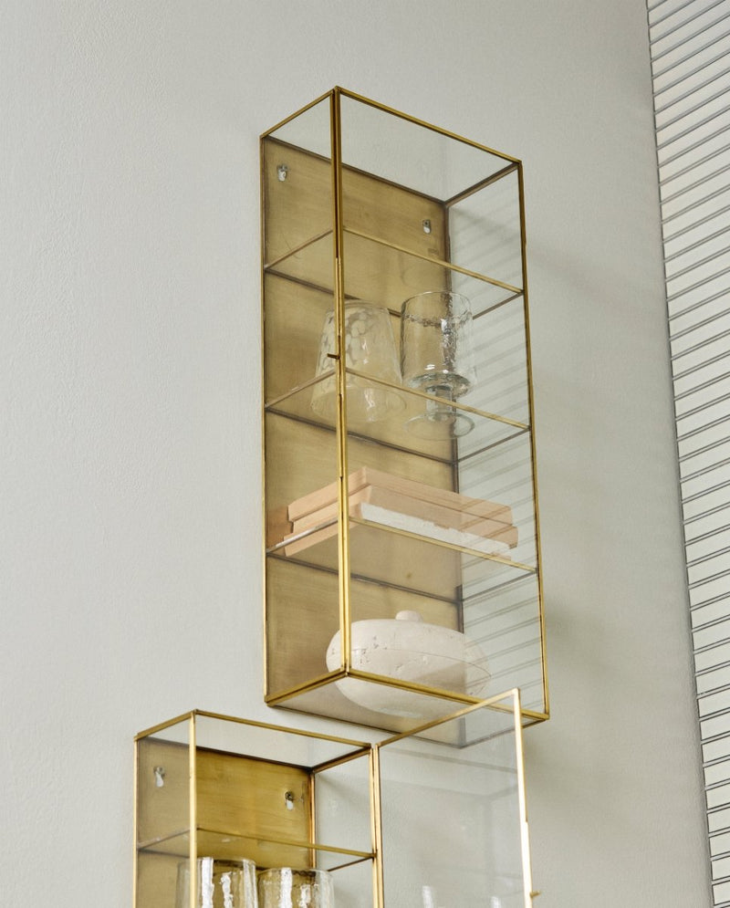 ADA vægskab i jern, L, 60x25 - guld finish - nordal.dk