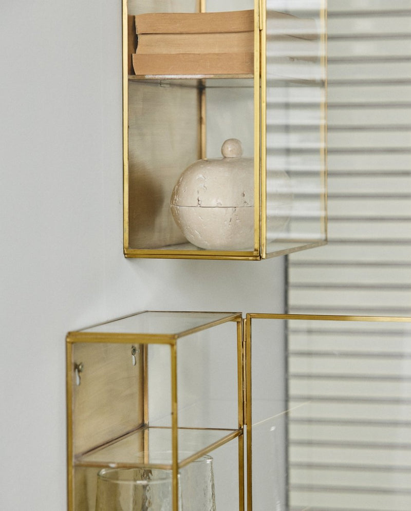 ADA vægskab i jern, L, 60x25 - guld finish - nordal.dk