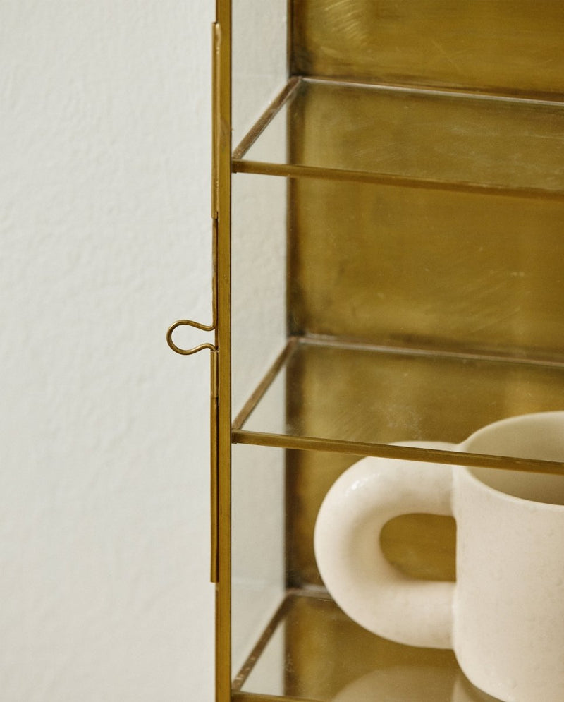 ADA vægskab i jern, S, 40x20 - guld finish - nordal.dk