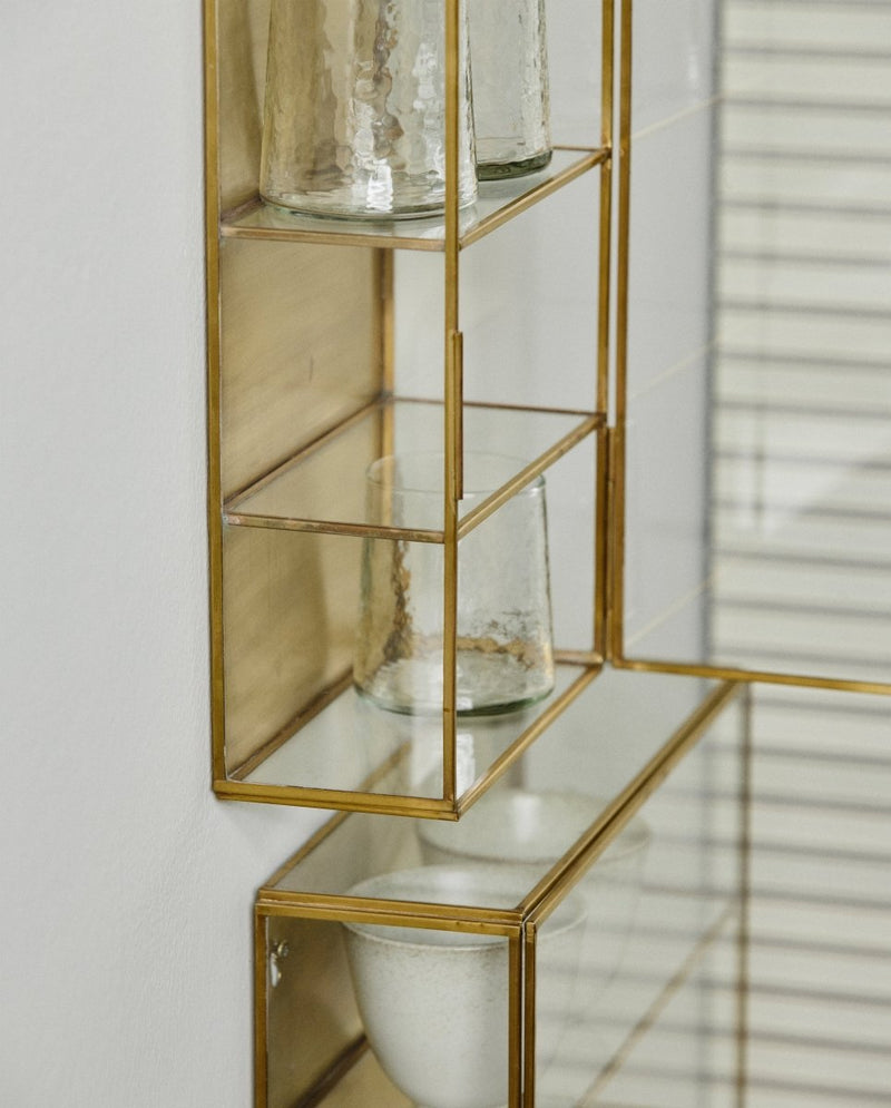 ADA vægskab i jern, S, 40x20 - guld finish - nordal.dk