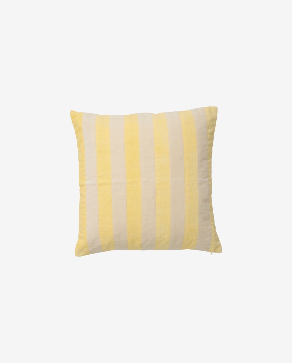 ALHENA pudebetræk - hvid/gul - nordal.dk