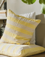 ALHENA pudebetræk - hvid/gul - nordal.dk