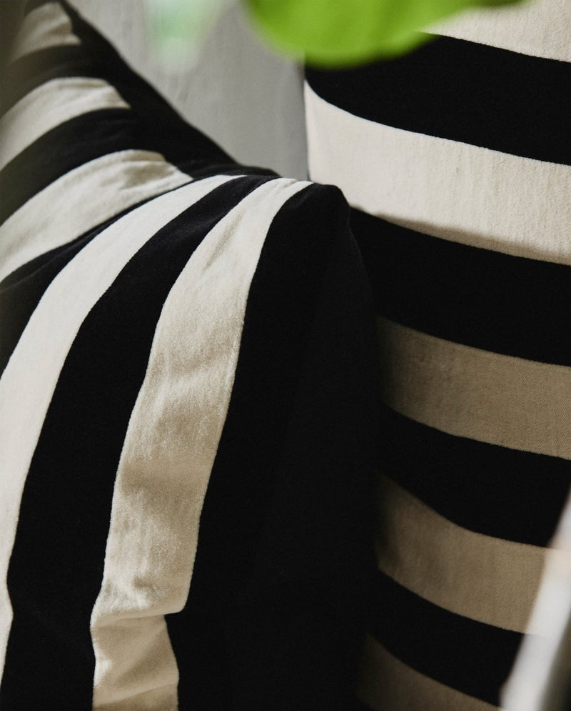 ALHENA pudebetræk - hvid/sort - nordal.dk