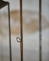 ANTIQUE lanterne i jern - h38 cm - guld finish - nordal.dk