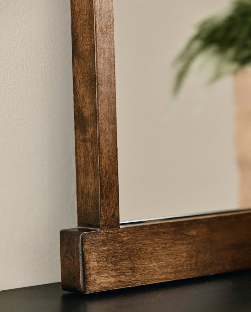 ARDEA spejl med træramme - 80x52 cm - natur - nordal.dk