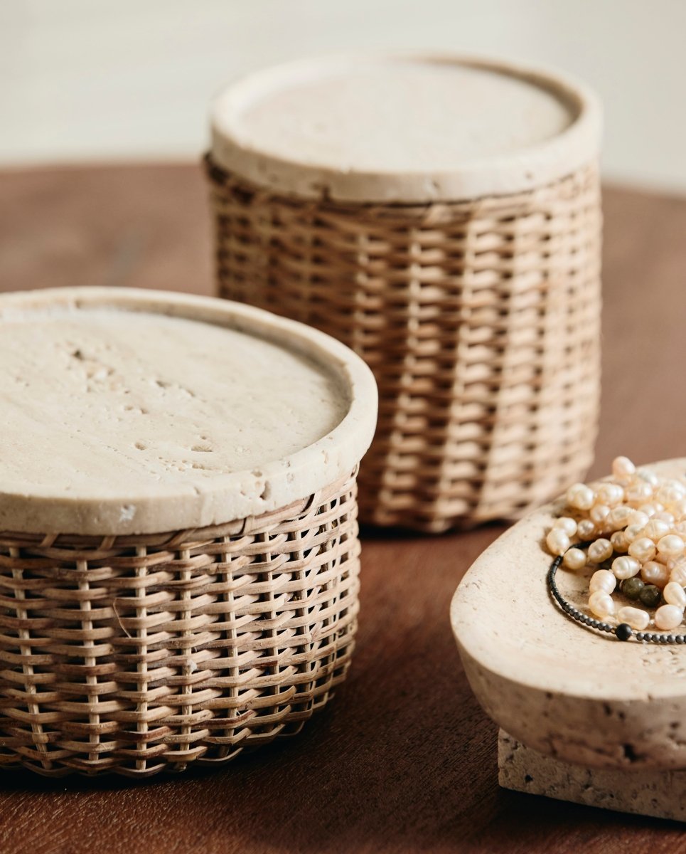 ARICA kurv m. låg, S - natur - nordal.dk