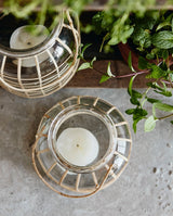 BAMBOO lanterne i bambus - h15 cm - natur - nordal.dk