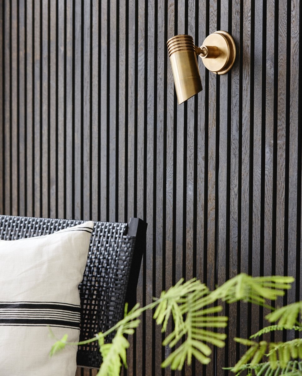 BRAGI væglampe, udendørs - messing - nordal.dk