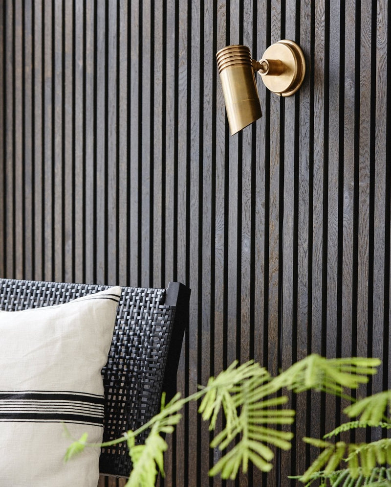 BRAGI væglampe, udendørs - messing - nordal.dk