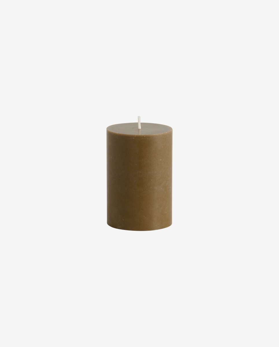 CANDLE, bloklys, 6,8x10cm - grøn - nordal.dk