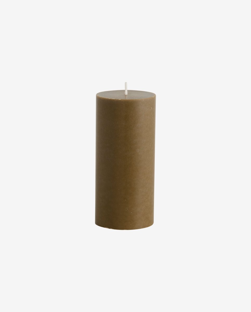 CANDLE, bloklys, 6,8x15cm - grøn - nordal.dk