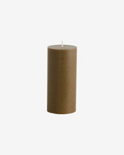CANDLE, bloklys, 6,8x15cm - grøn - nordal.dk