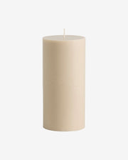 CANDLE, bloklys, 9,6x20cm - beige - nordal.dk