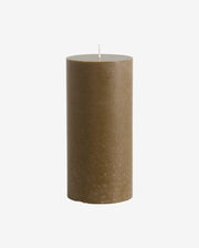 CANDLE, bloklys, 9,6x20cm, grøn - nordal.dk