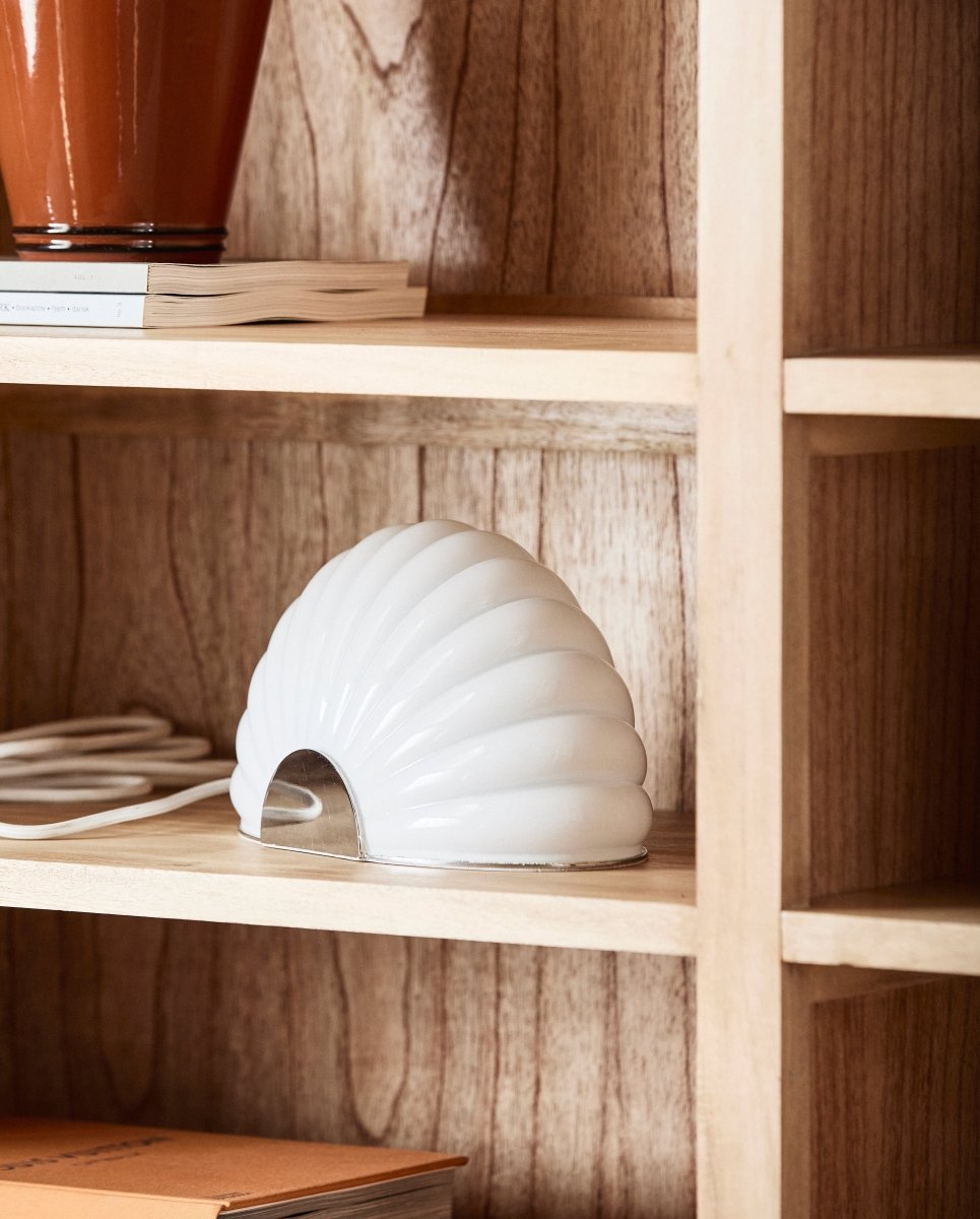 CHIA lampe m. krom finish - hvid - nordal.dk