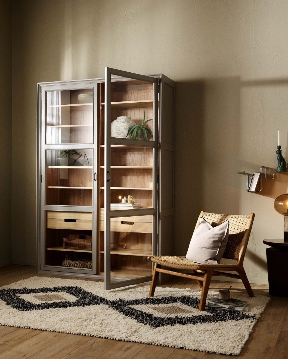 CLUB loungestol i teaktræ med flet - natur - nordal.dk