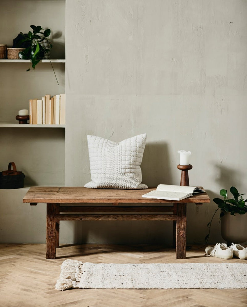 DALIA tæppe, 65x160 - natur - nordal.dk