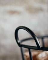 DOWNTOWN trådkurv med hjul - h73 cm - sort - nordal.dk