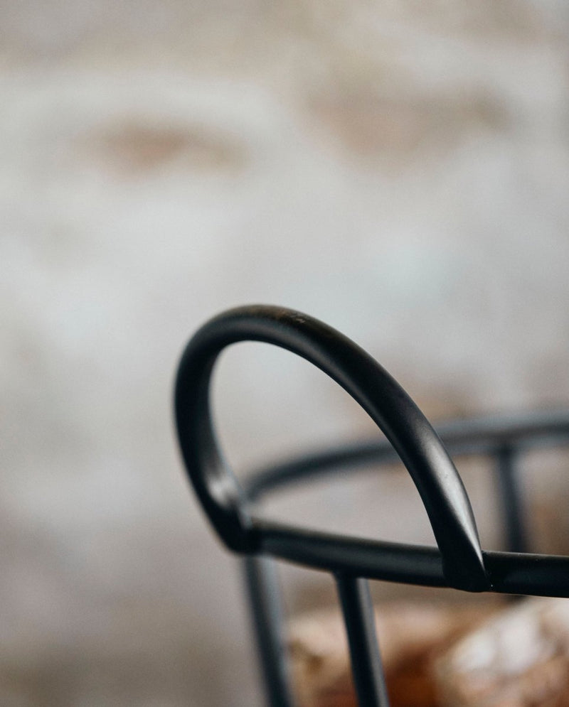 DOWNTOWN trådkurv med hjul - h73 cm - sort - nordal.dk