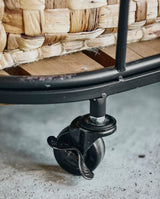 DOWNTOWN trådkurv med hjul - h73 cm - sort - nordal.dk