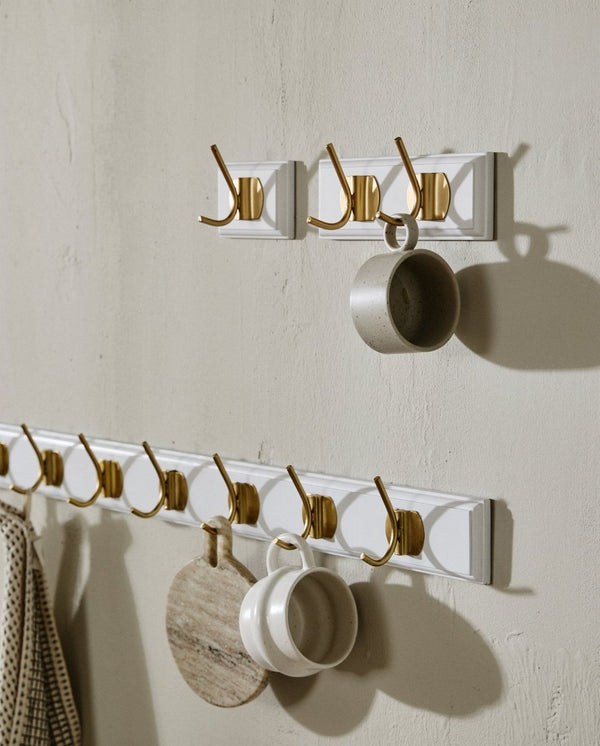 EDGY knagerække med 1 knage - hvid - nordal.dk