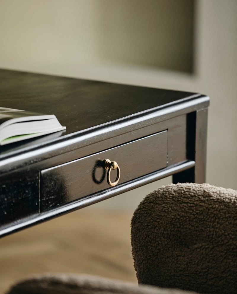 EMS desk w/2 drawers, S - black - nordal.dk