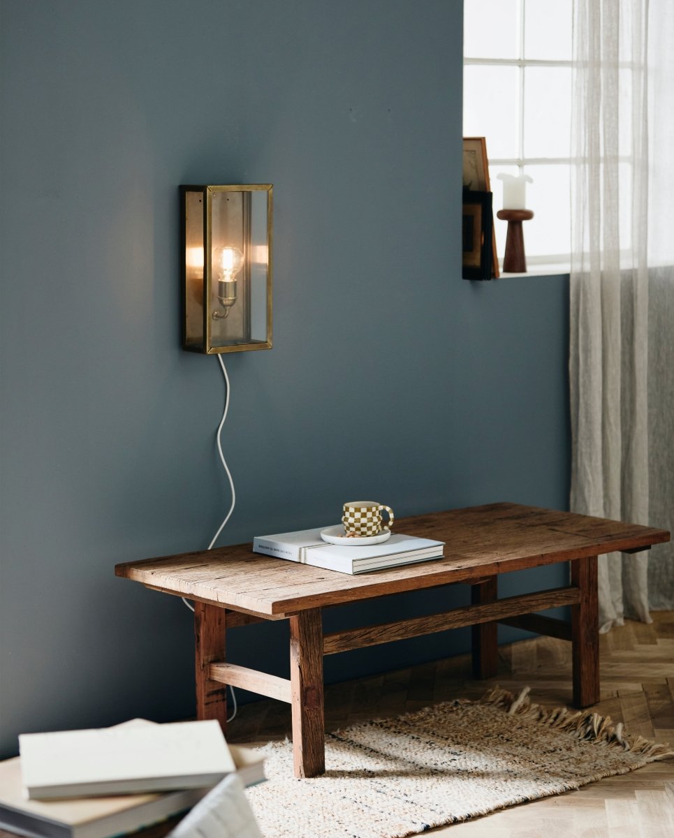 EOS væglampe / udendørslampe - h40 cm - messing finish - nordal.dk