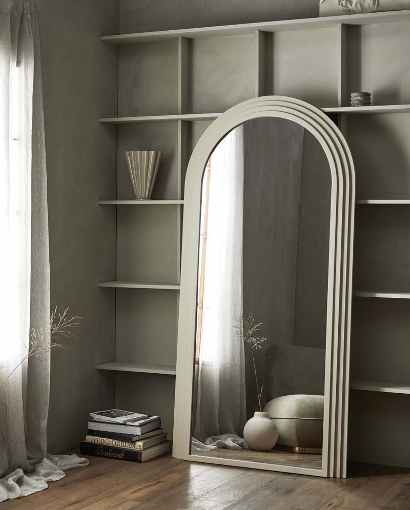 FALCO spejl i jern - 203x100 cm - sand - nordal.dk