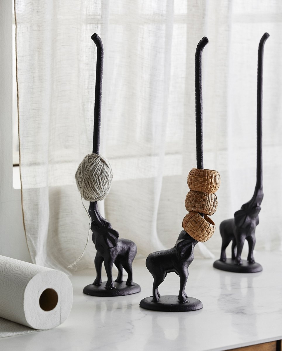 GIRAF figur i jern - h46 cm - sort - nordal.dk