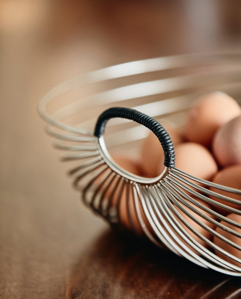 JAIPUR trådkurv m. håndtag - krom finish - nordal.dk