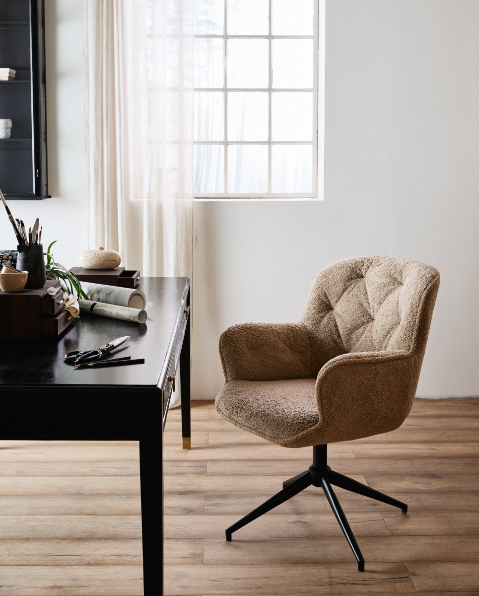 LEA kontorstol - beige - nordal.dk