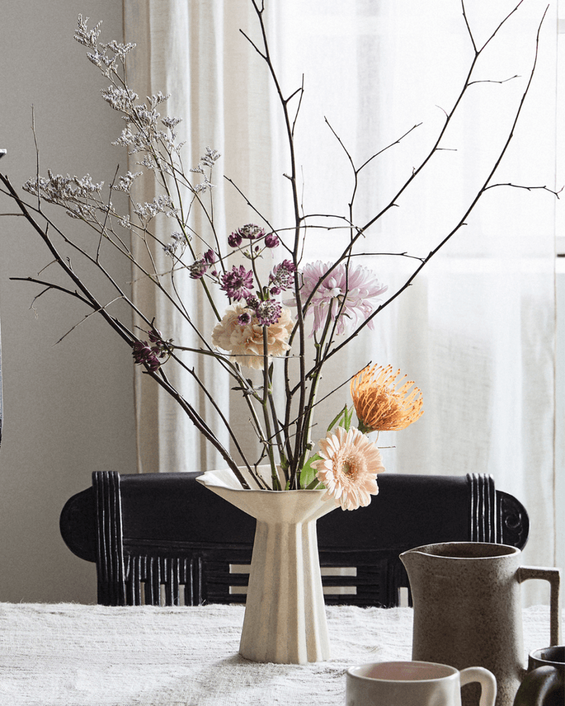 MINU vase, S - råhvid - nordal.dk