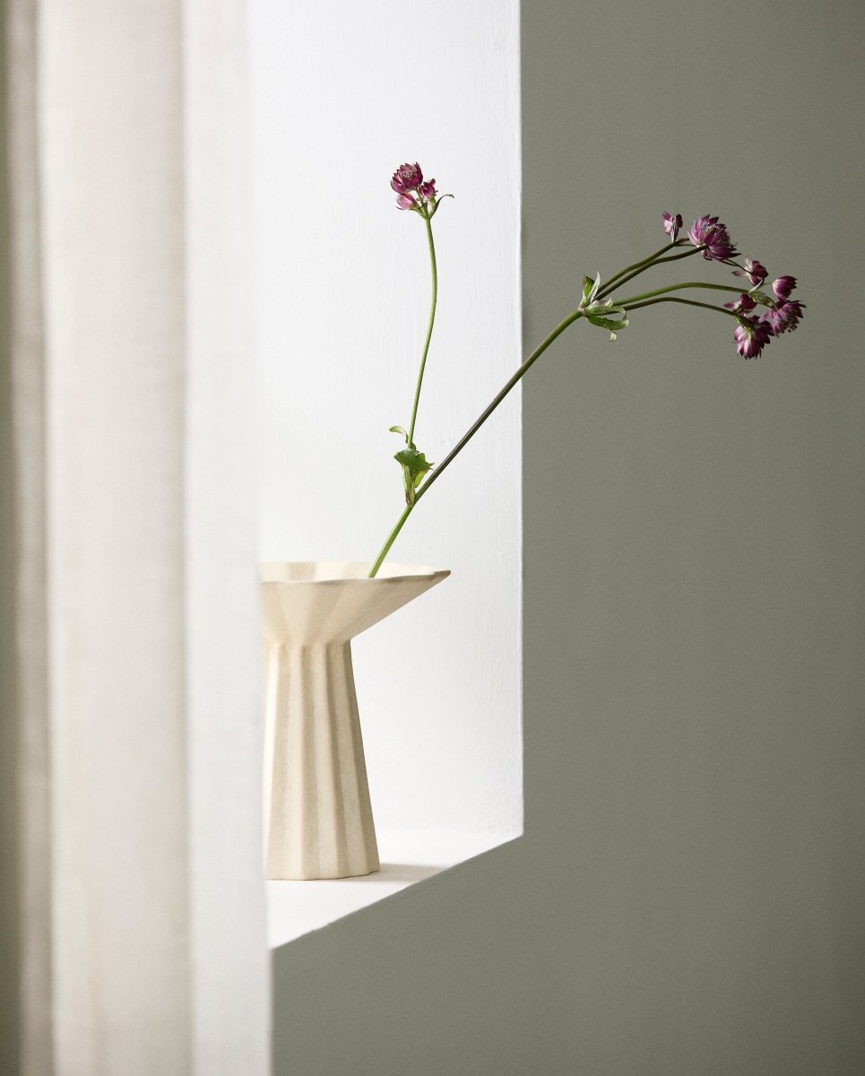 MINU vase, S - råhvid - nordal.dk