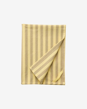 RAFU viskestykke, stribet - gul/beige - nordal.dk